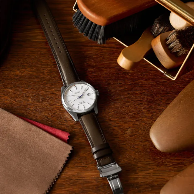 【SEIKO 精工】Presage 新銳系列 三日鍊 製錶110週年 GMT機械錶 送行動電源(SPB413J1/6R55-00F0S)