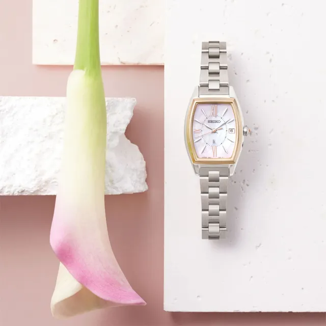 【SEIKO 精工】LUKIA 日本主打款 太陽能電波鈦金屬女錶 過年禮 生日禮物(SSQW076J/1B32-0AX0K)