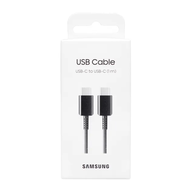 【Samsung 三星】A系列 Type C to Type C 原廠傳輸線 3A&1m 黑 / DA705(公司貨)