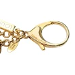 【Louis Vuitton 路易威登】M65090 經典TAPAGE BAG Monogram 三色打孔花卉造型吊飾鑰匙圈(絕版展示品-金色)