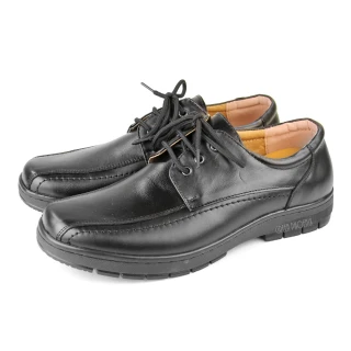 【GREEN PHOENIX 波兒德】男 紳士鞋 商務鞋 學生鞋 皮鞋 全真皮 牛皮 綁帶(黑色)