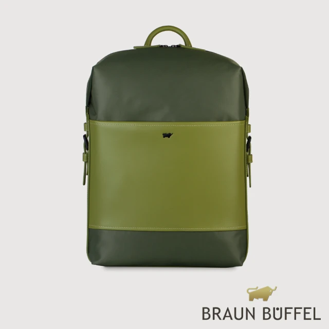 BRAUN BUFFEL 德國小金牛BRAUN BUFFEL 德國小金牛 台灣總代理 尼爾-B 後背包-海藻綠(BF522-73-SP)