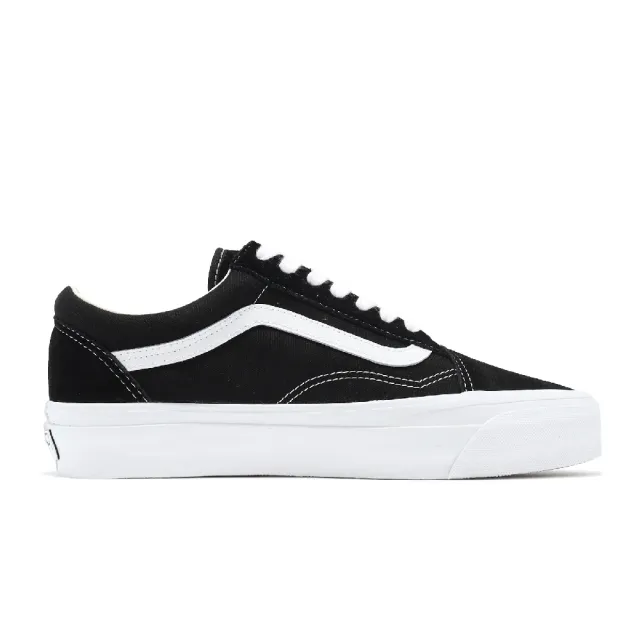 【VANS】休閒鞋 Old Skool 36 男鞋 女鞋 黑 白 麂皮 經典 低筒 板鞋 情侶鞋(VN000CQDBA2)