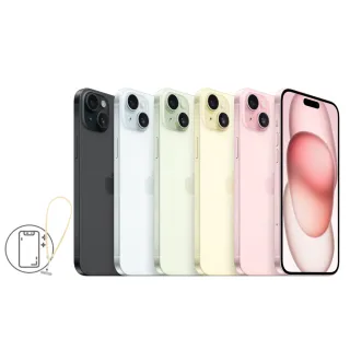 【Apple】iPhone 15 Plus(256G/6.7吋)(手機掛繩+殼貼組)
