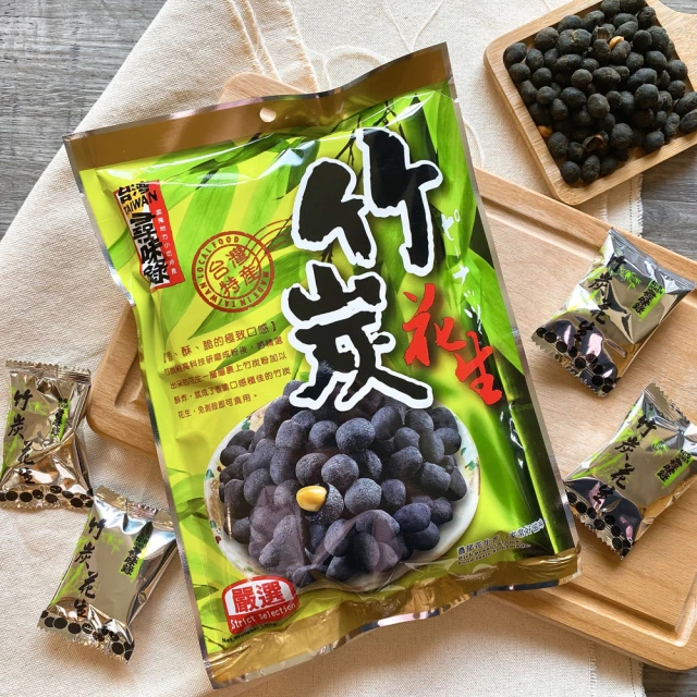 日投晒晒 花生玫瑰蝦100g*6入(炒花生零食/雲林花生/玫