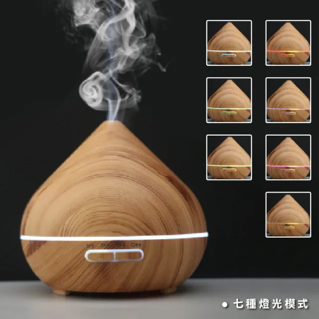 【ONE HOUSE】LM尖頭大容量香薰機400ml(1入 附10ml精油隨機)