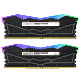 【Team 十銓】T-FORCE DELTA RGB 炫光 DDR5 7800 32GB 16Gx2 CL38 黑色 桌上型超頻記憶體