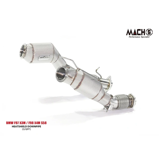 Mach5 BMW F90 高流量帶三元催化排氣管(M5 V