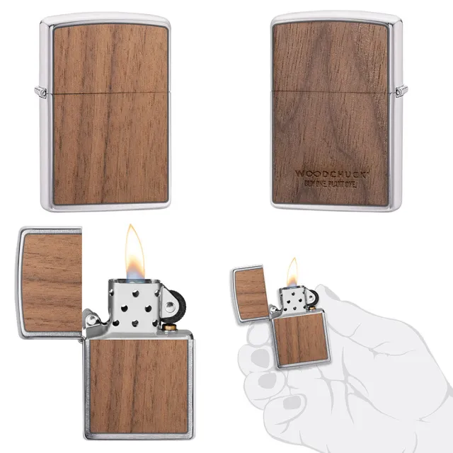 【Zippo官方直營】核桃木紋防風打火機(美國防風打火機)