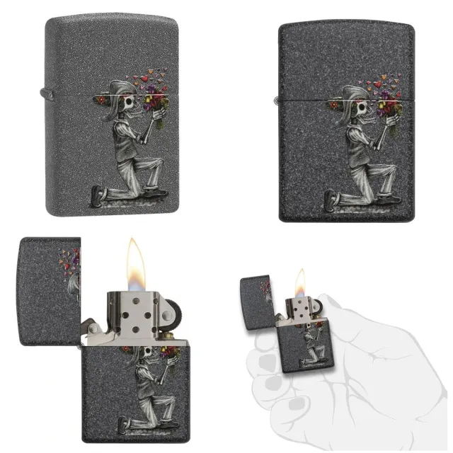【Zippo官方直營】骷髏之戀防風打火機(美國防風打火機)