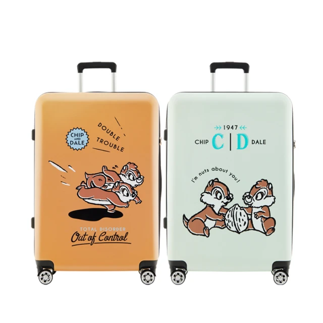 Disney 迪士尼 28吋行李箱-奇奇蒂蒂(2色可選 旅行箱 海關鎖 雙排飛機輪)