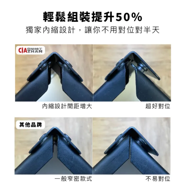 【空間特工】工業風免螺絲五層角鋼架 2色 210x30x180cm(置物架/層架/收納架/展示架/儲藏架/貨架/耐重層架)