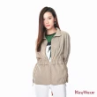 【KeyWear 奇威名品】純色節約型長袖立領夾克