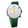 【klokers 庫克】KLOK-01-D1 黃色錶頭+單圈皮革錶帶