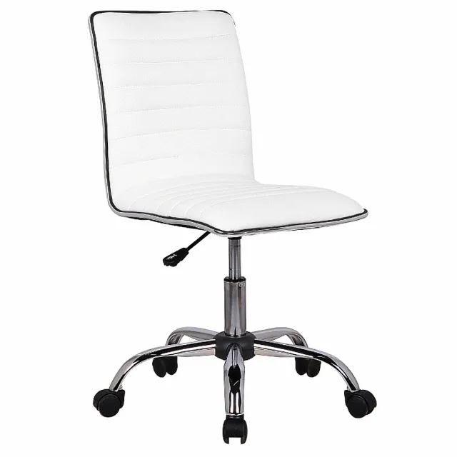 【E-home】Lindsey琳賽可調式電腦椅 2色可選(辦公椅 會議椅 無扶手 美甲)
