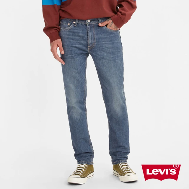 LEVISLEVIS 男款 511低腰修身窄管牛仔褲 / 精工輕藍染微磨損刷破 / 天絲棉 / 彈性布料 人氣新品