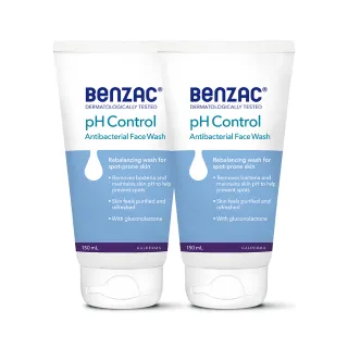 【Benzac 倍克荳】官方直營 抑菌潔面露 150ml*2入(痘痘洗面乳/杏仁酸/油性肌膚/敏弱肌)