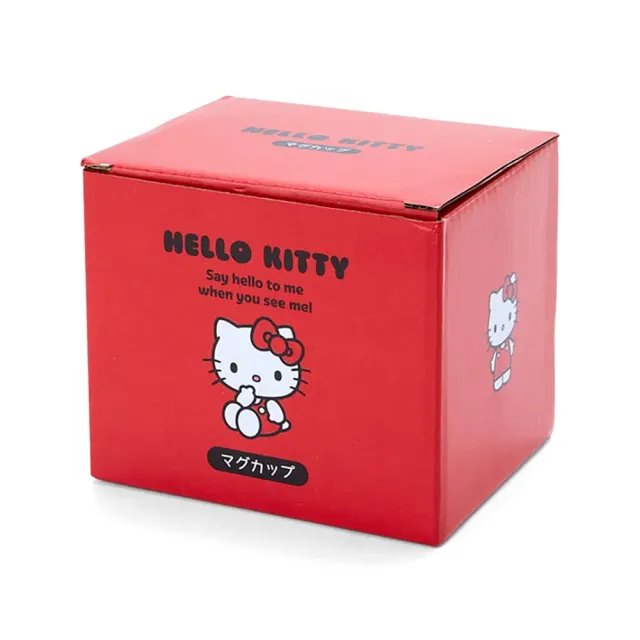 【SANRIO 三麗鷗】經典角色圖騰陶瓷馬克杯 Hello Kitty(餐具雜貨)