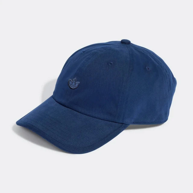 【adidas 愛迪達】帽子 棒球帽 運動帽 遮陽帽 三葉草 PE DAD CAP 藍 II0707