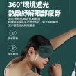 【YOLU】石墨烯加熱恆溫熱敷蒸汽眼罩 USB溫控定時按摩舒壓眼罩 助眠遮光眼罩(冷敷/溫熱眼罩)