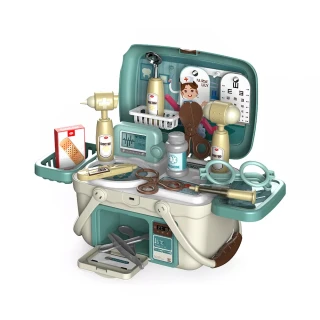 【JoyNa】兒童玩具 5種手提玩具箱 廚房玩具 工具箱(扮家家酒 收納手提玩具箱)