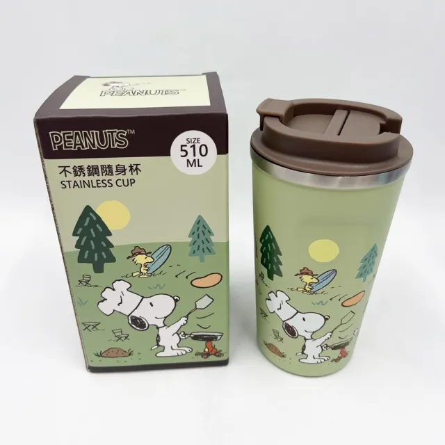 【小禮堂】SNOOPY 史努比 不鏽鋼隨行杯 510ml(平輸品)