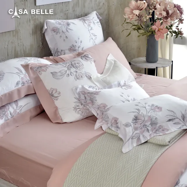 【CASA BELLE】《里歐諾拉》天絲防蹣抗菌吸濕排汗兩用被床包組(雙人)