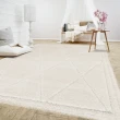 【范登伯格】比利時 FARA 3D浮雕簡約地毯-菱紋(80x150cm)