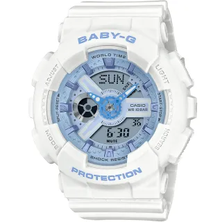 【CASIO 卡西歐】BABY-G 活力時尚雙顯腕錶 情人節 禮物(BA-110XBE-7A/速)