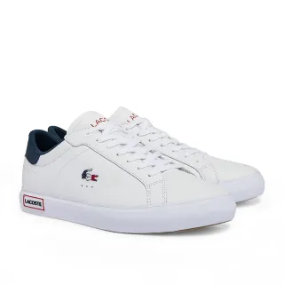 【LACOSTE】POWERCOURT 男鞋 運動鞋 休閒鞋 小白鞋 白色(43SMA0034_407)
