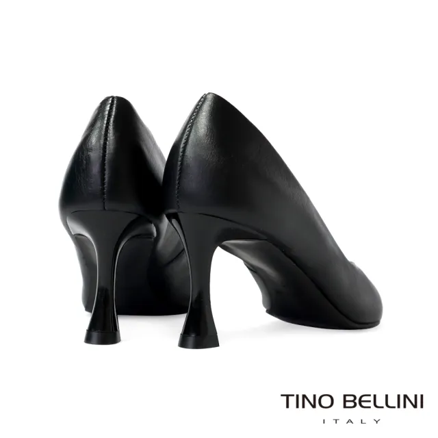 【TINO BELLINI 貝里尼】巴西進口素面尖頭酒杯跟鞋FWDT021-1(黑色)