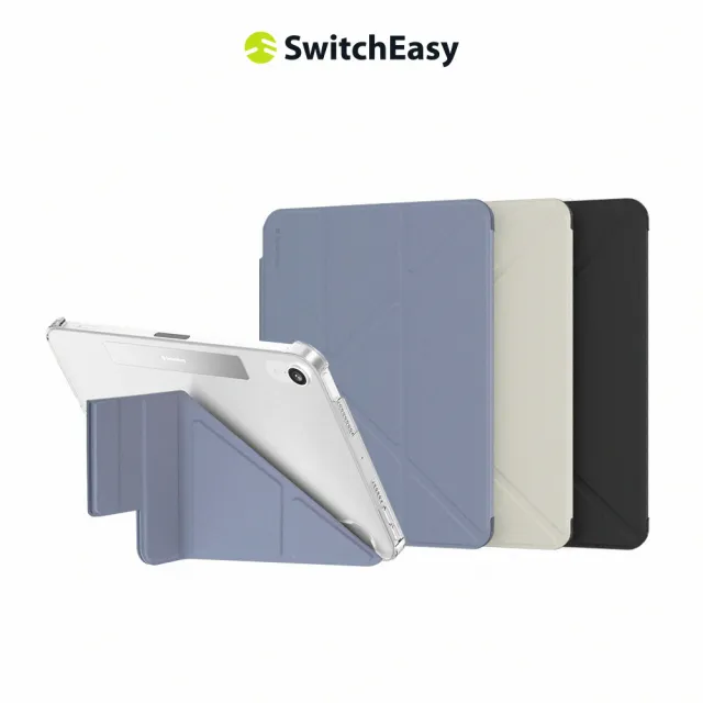 【SwitchEasy 魚骨牌】iPad mini 6 8.3吋 Origami Nude 多角度支架保護套(皮革內襯 耐髒防滑)