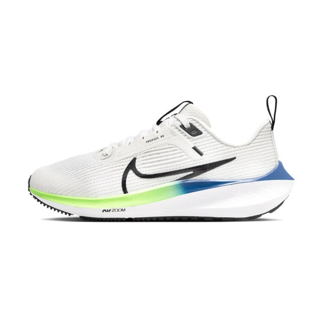 NIKE 耐吉NIKE 耐吉 Air Zoom Pegasus 40 GS 女鞋 大童 白彩色 慢跑 訓練 運動 慢跑鞋 DX2498-006