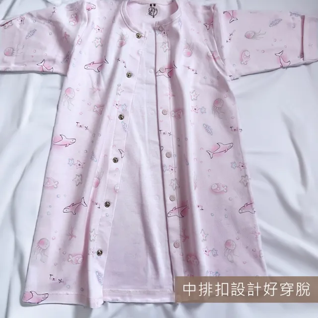 【Oluna 歐露娜】童馨 寶寶中厚棉長袍 連身衣 新生兒長袍 秋冬長袍 寶寶長袍 寶寶睡衣 小童睡衣