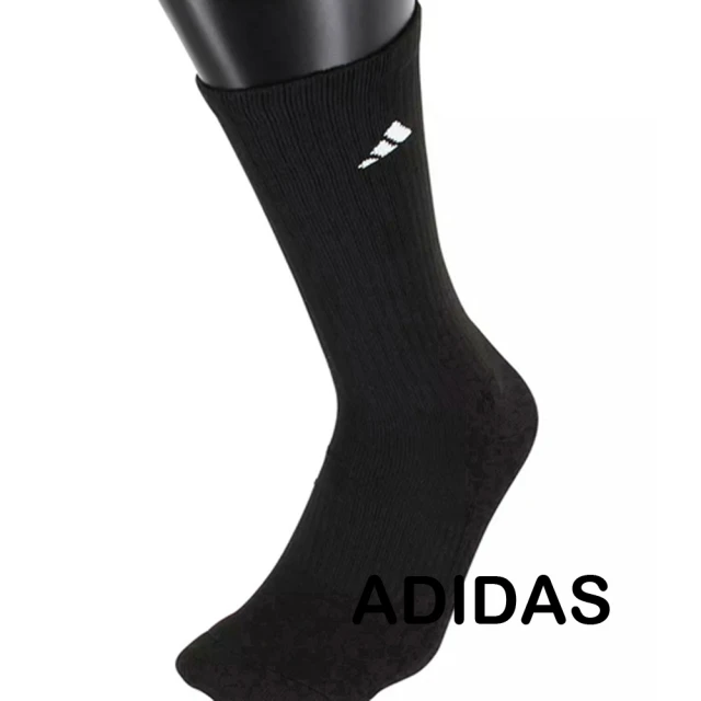 adidas 愛迪達 2024男時尚美國進口厚襪黑色中筒襪-