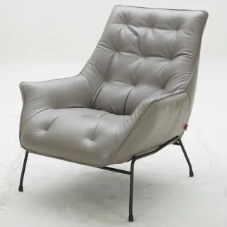 【HOLA】達芬奇 單椅 灰色 A1118 M5655/SP