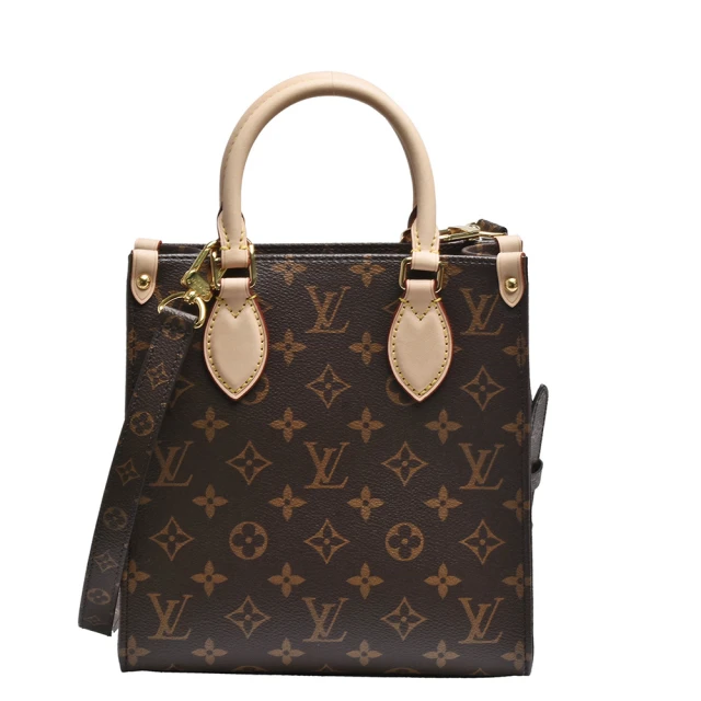 Louis Vuitton 路易威登Louis Vuitton 路易威登 M45847經典SAC PLAT BB系列Monogram帆布手提/斜背包