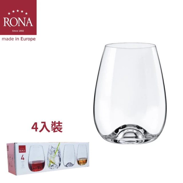 【RONA】斯洛伐克 專業無梗系列-波爾多杯 460ml/4入組