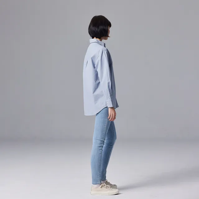 【Lee】出清品-女裝 牛仔褲 / 418 中腰合身窄管 淺藍洗水(LL220323212)
