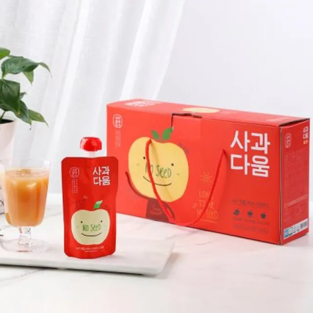【韓味不二】韓國原裝 100%蘋果汁120ml*20入禮盒X1盒(送禮推薦/節日禮盒/春節禮盒)