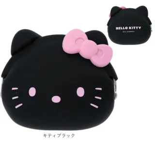 【小禮堂】雙11 Hello Kitty 矽膠扣型零錢包 p+g design - 大臉款(平輸品)