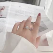 【LEESA】純銀戒指 鑽石戒指 鑽戒 一克拉戒指 戒指 新娘飾品 單鑽鑽戒 女生戒指 求婚戒指 銀戒 女生飾品