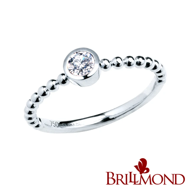 BRILLMOND JEWELRY 18K白金 10分 鑽戒