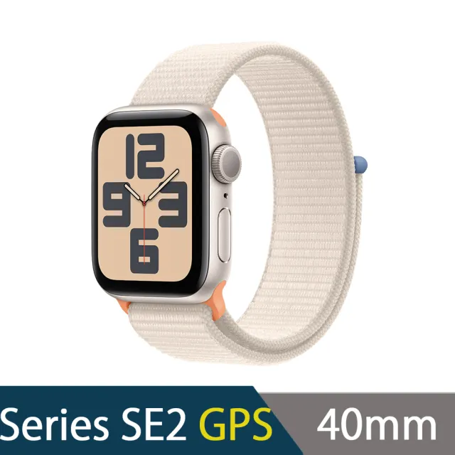 不鏽鋼錶帶組【Apple】Apple Watch SE2 2023 GPS 40mm(鋁金屬錶殼搭配運動型錶環)