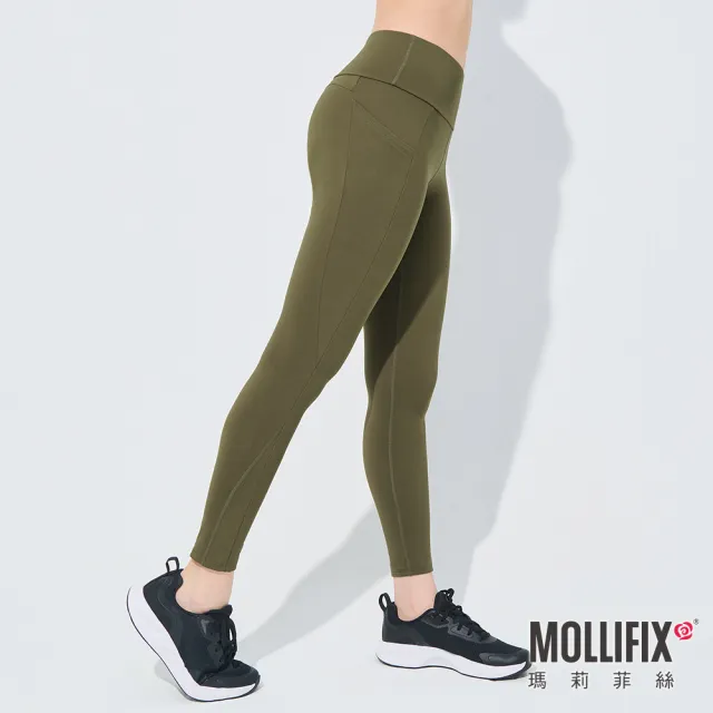 【Mollifix 瑪莉菲絲】暢銷經典動塑褲、訓練褲、瑜珈服、Legging(多款任選)