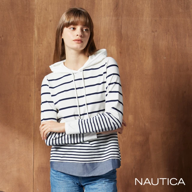 NAUTICA 女裝 基本素面百搭襯衫(白) 推薦