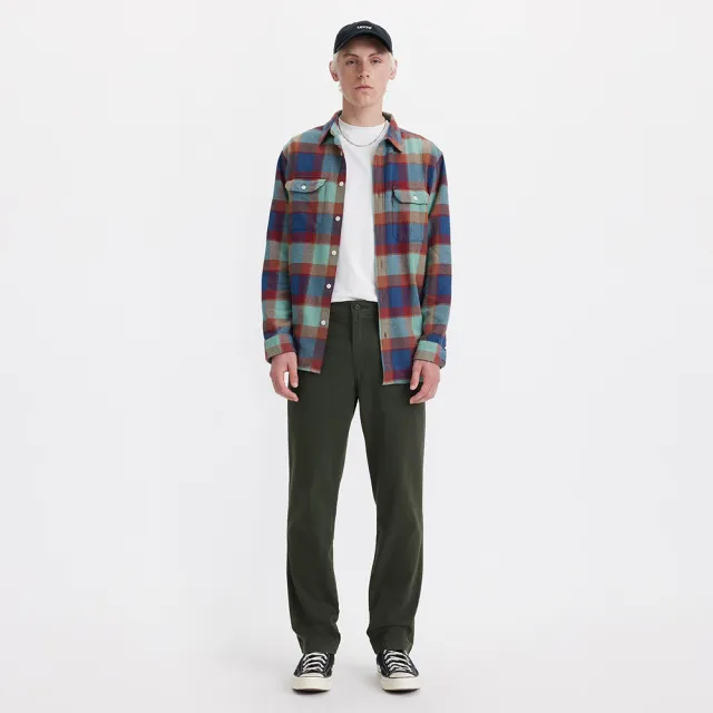 【LEVIS】男款 Chino工作休閒褲 / 後袋蓋摩登設計 熱賣單品 A5753-0010