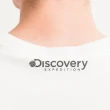 【Discovery】韓國 手臂刺繡臂章 胸前膠印立體小LOGO 短袖 短T 上衣 T恤(秋冬新品)