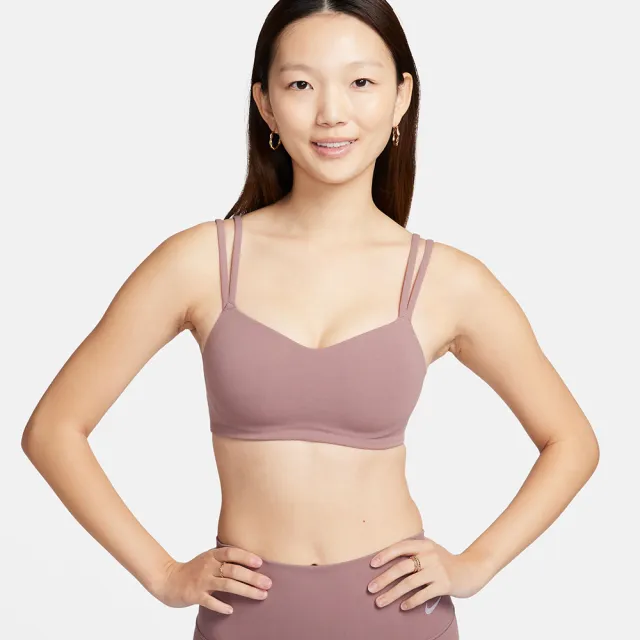 NIKE 耐吉】運動內衣女款輕度支撐AS W NK DF ALATE TRACE BRA 粉紫DO6609-208 - momo購物網-  好評推薦-2024年3月