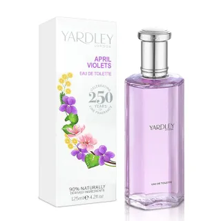 即期品【YARDLEY  雅麗】四月紫羅蘭淡香水125ml(專櫃公司貨-效期至2025.05)